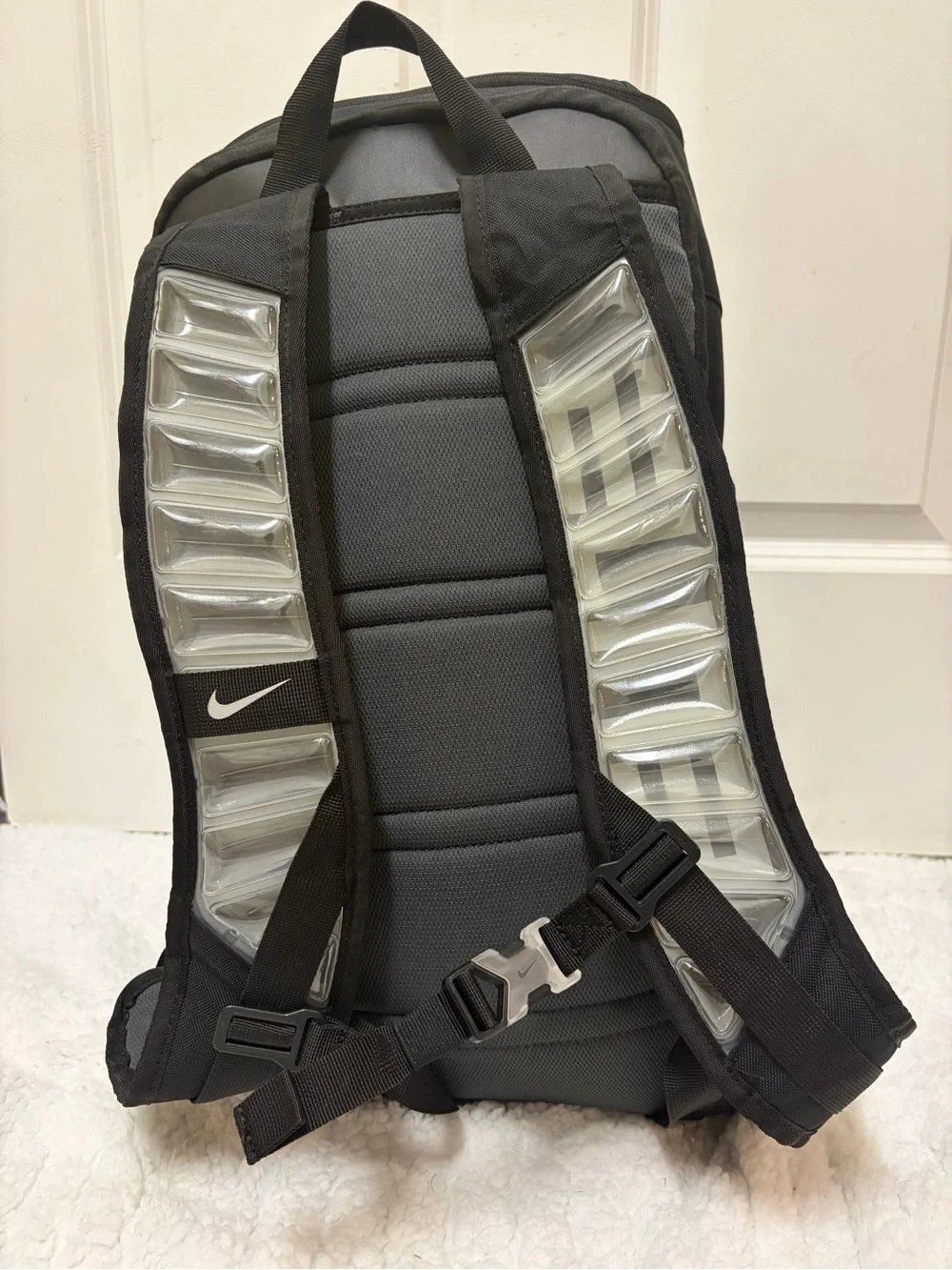 Nike Black Backpack with Purple Montverde Basketball Logo
